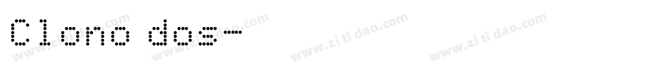 Clono dos字体转换